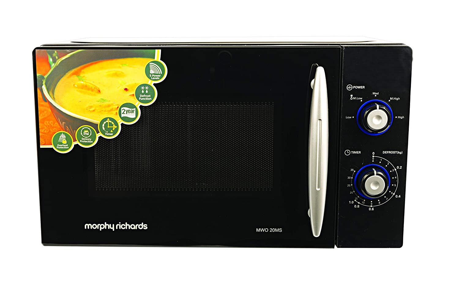 Morphy Richards 20 L Solo Microwave Oven (20 MS, Black)