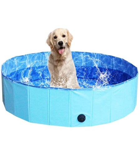 NHILES Portable Pet Dog Pool, Collapsible Bathing Tub