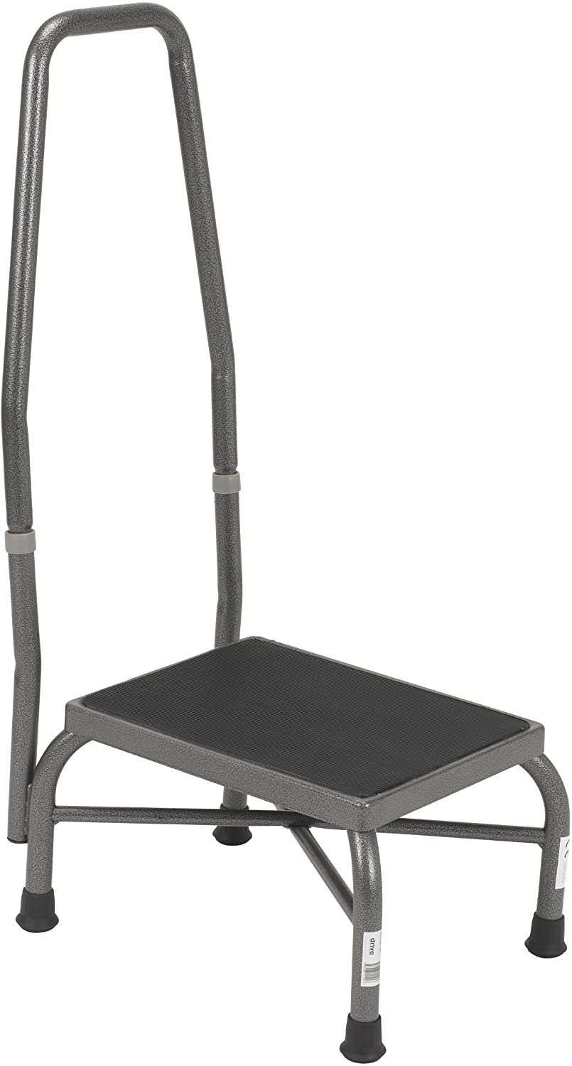 Drive Medical Bariatric Heavy-Duty Step Stool with Handrail