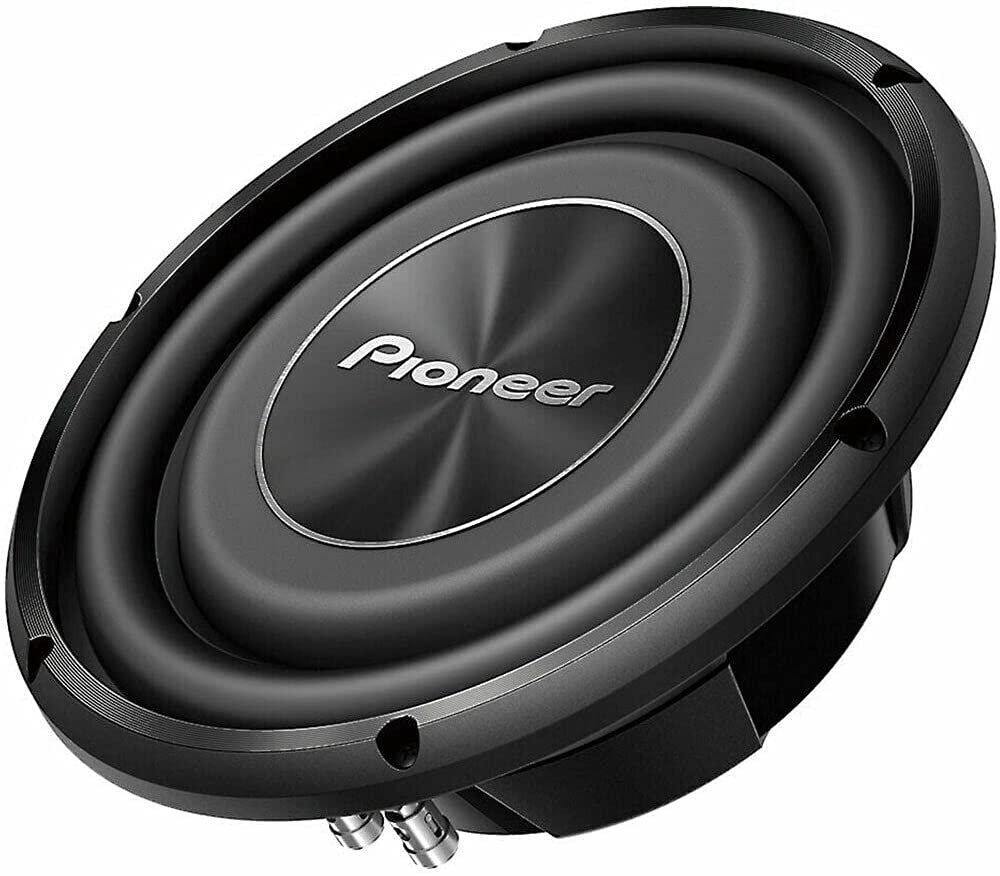 PIONEER TS-A2500LS4 1200 Watt 10"" Shallow Mount 4 Ohm SVC Subwoofer