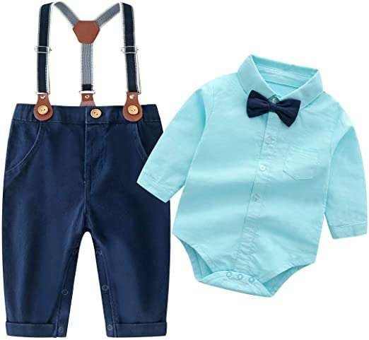 Baby Boys Long Sleeve Gentleman Outfits Set