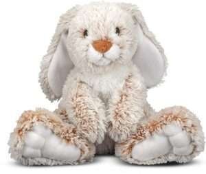 Melissa & Doug Burrow Bunny Rabbit Stuffed Animal for baby to sleep with