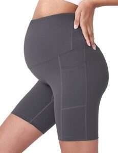 POSHDIVAH Women's Maternity Yoga Shorts