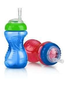 Nuby 2-Pack No-Spill Cup with Flex Straw